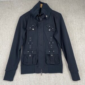 Bernings Sho Black Label Mens L Utility Jacket Black Cyberpunk Techwear 3337-23